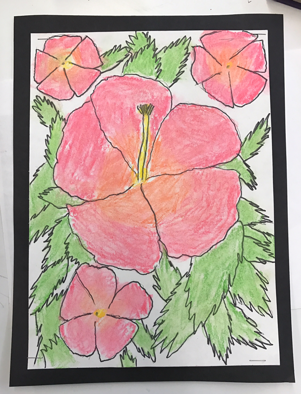 Simple cara lukis bunga raya Lukisan Bunga